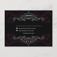 Pink & Black Rock 'n' Roll Music Themed Wedding