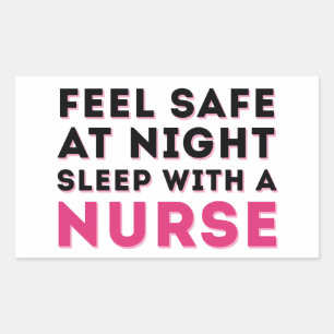 Pink Black Sassy Nurse Humour Sticker