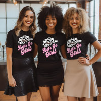 Pink Black Western Let's Go Girls Bachelorette