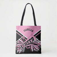 Pink, Black & White Cheerleader Design