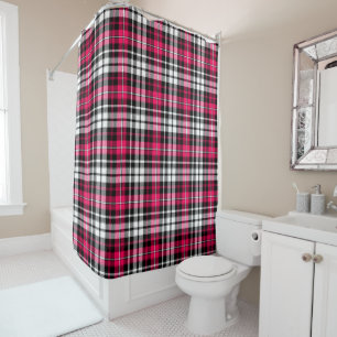 Pink Black White Plaid Tartan