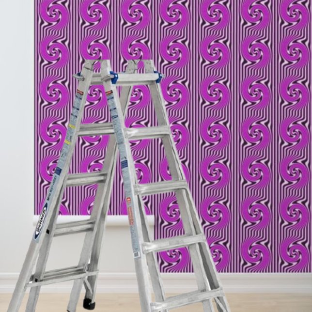 Pink Black White Stripes Swirls Peel Stick Wallpaper (Pink Black White Stripes Swirls Peel Stick Wallpaper)