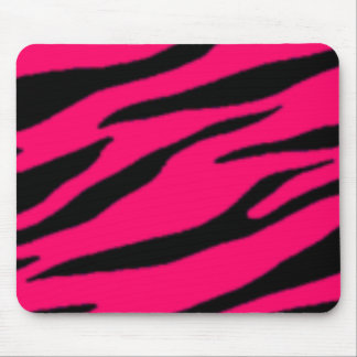 Pink & Black Zebra Mousepad
