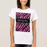 Pink & Black Zebra Stripes; Animal Print