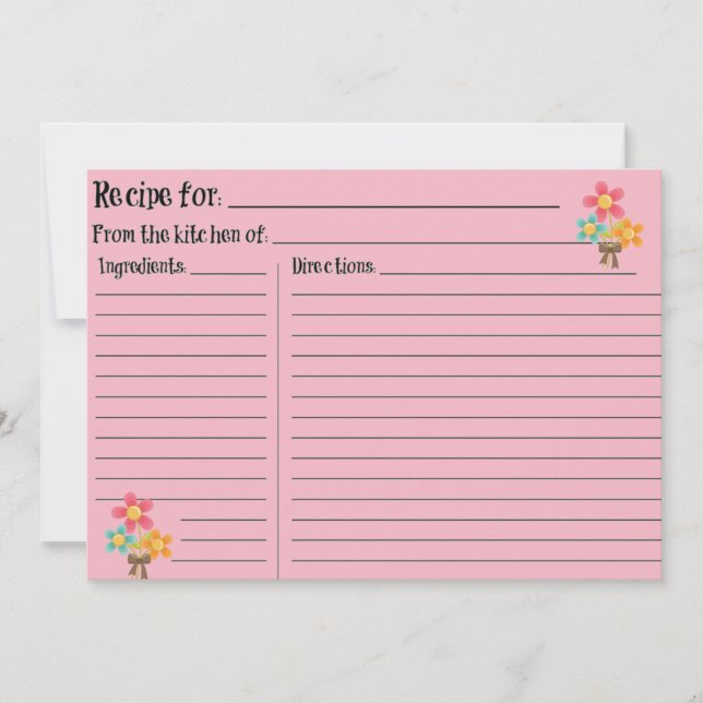 Pink Blank Recipe (Front)