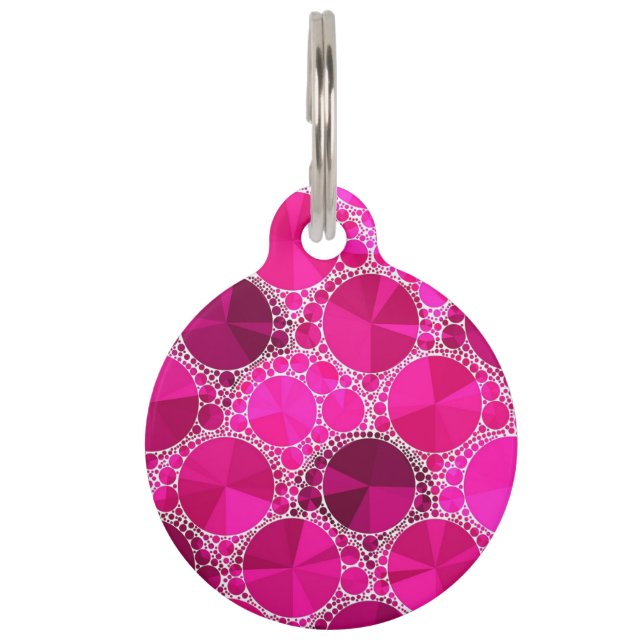 Pink Bling Pet Tag (Front)