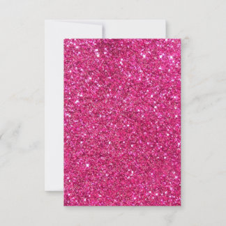 Pink Bling Thank You Note Card