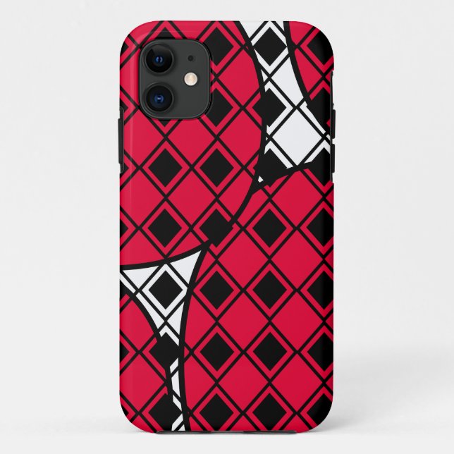 Pink Blob Harlequin  Case-Mate iPhone Case (Back)