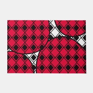 Pink Blob Harlequin  Doormat