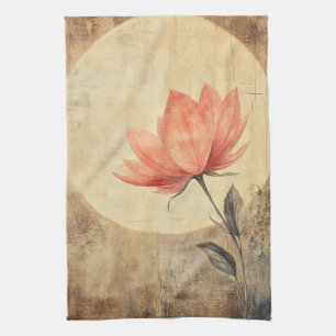 Pink Bloom & Moonlit Serenity Kitchen Towel