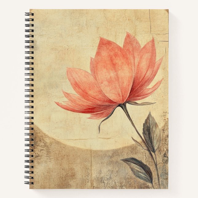 Pink Bloom & Moonlit Serenity Notebook (Front)