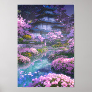 Pink Bloom Paradise Poster