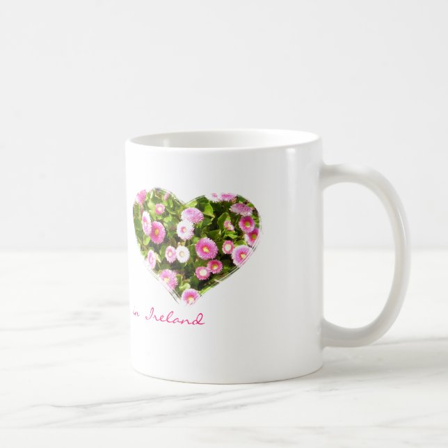 Pink Blooming Hearts Mug (Right)