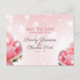 Pink Blossom Announcement Postcard