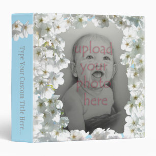 Pink Blossom Binder Book Personalized Binder Gifts