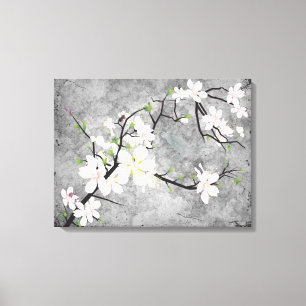 Pink Blossom Bird Canvas Print