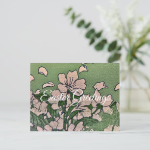 Pink Blossom Cascade  Holiday Postcard