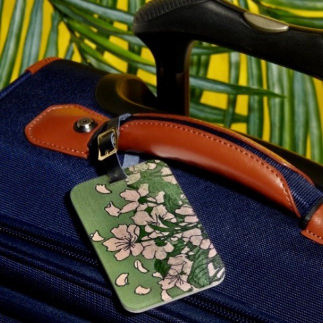 Pink Blossom Cascade Luggage Tag (Creator Uploaded)