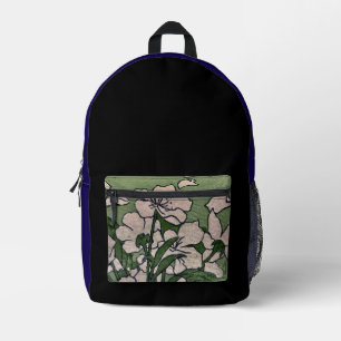 Pink Blossom Cascade Printed Backpack