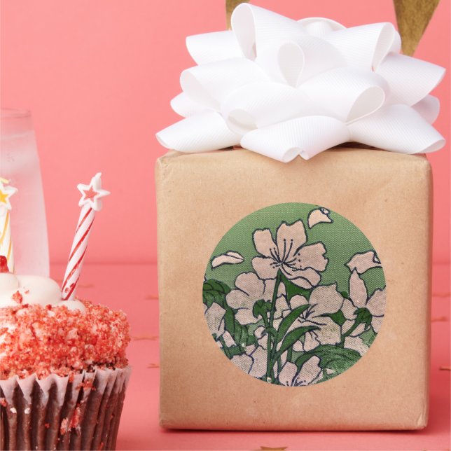 Pink Blossom Cascade Sticker (Party)