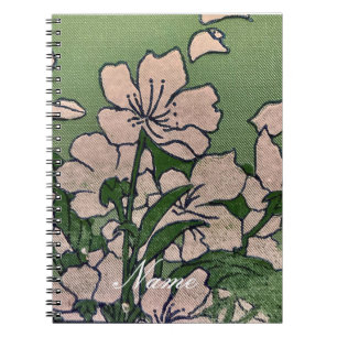 Pink Blossom Green  Notebook