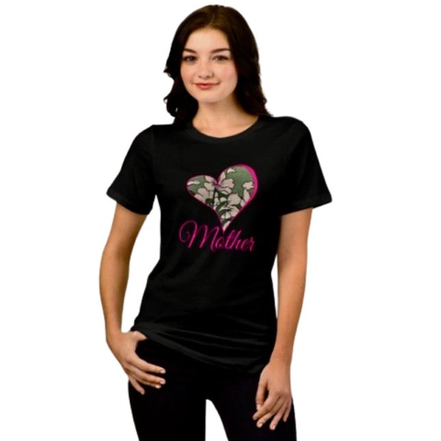 Pink Blossom Green Tri-Blend Shirt (Comfy tri-blend women’s tee feminine fit, scoop neck, short sleeves, relaxed fit.  
)