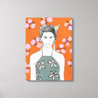 Pink Blossom Lady - Orange
