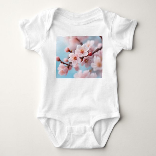 Pink Blossom Magic  Baby Bodysuit (Front)