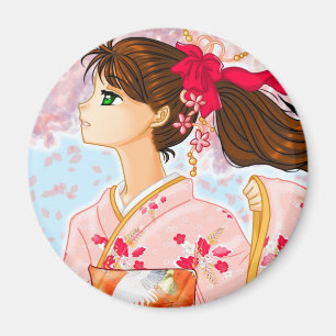 "Pink blossom" magnet