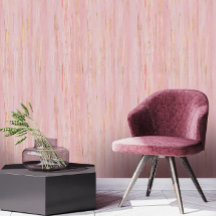 Pink Blossom strokes and gold Abstract