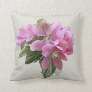 Pink Blossom Throw Pillow