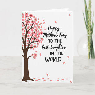 Pink Blossom Tree Art Card