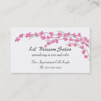 Pink Blossoms Appointment Card