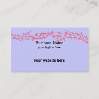 Pink Blossoms Business Card