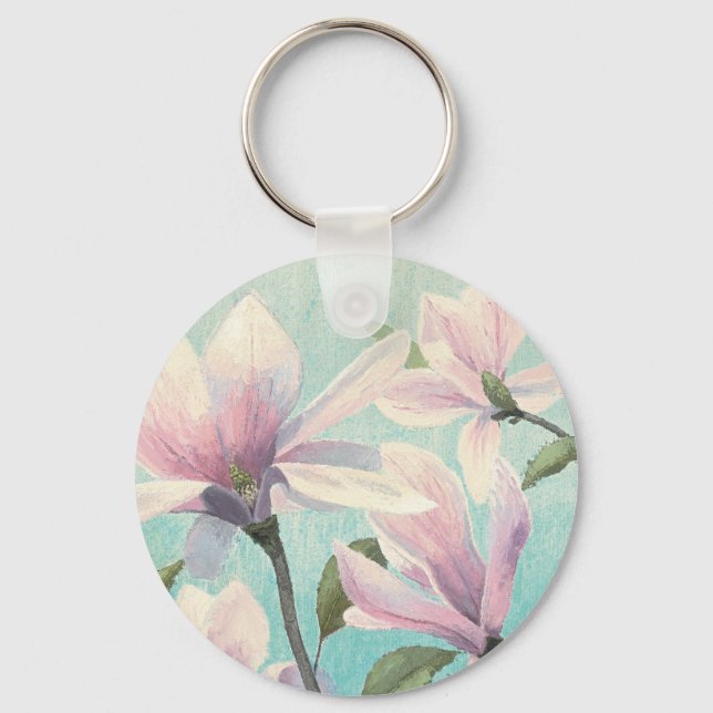 Pink Blossoms from the South Keychain (Front)