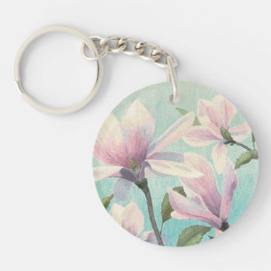 Pink Blossoms from the South Keychain