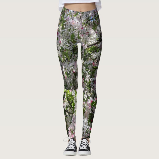 Pink Blossoms Legging (Front)