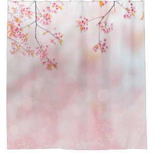 Pink Blossoms on Misty Branch