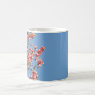 Pink blossoms on Mug, customize with text Coffee Mug