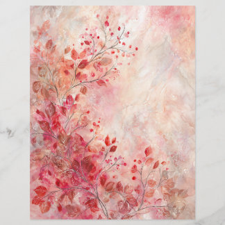 Pink Blossoms Writing/Scrapbooking Paper