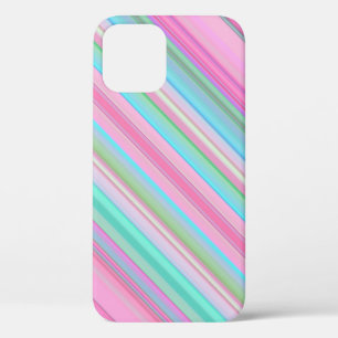 Pink Blue Abstract  iPhone 12 Case