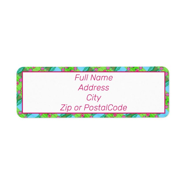 Pink Blue and Green Patterned (Front)