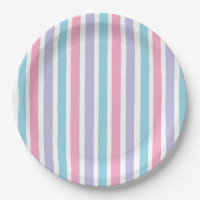 Pink Blue and Purple Candy Stripes