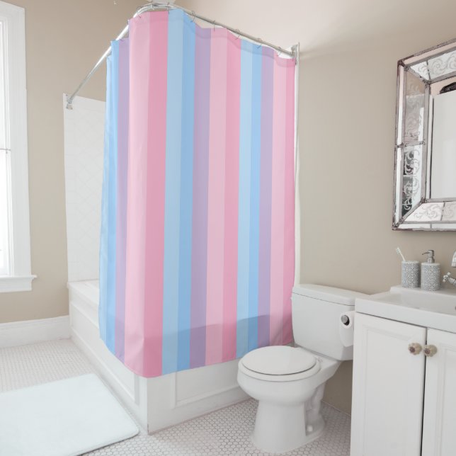 pink, blue and purple stripes (In Situ)
