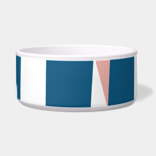 Pink Blue and White Abstract 