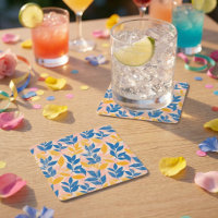 Pink, Blue, and Yellow Lithograph Floral Wedding