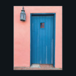 Pink & Blue Door Vintage Tucson Arizona Photo Postcard<br><div class="desc">Hi there! Hope you like this photo I captured on my travels. Feel free to add your own text! Check my shop for more.</div>