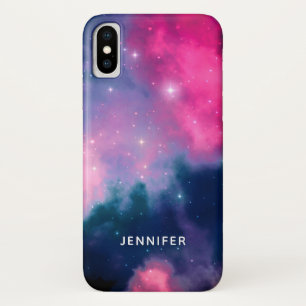 Pink & Blue Galaxy & Stars Abstract Case-Mate iPhone Case
