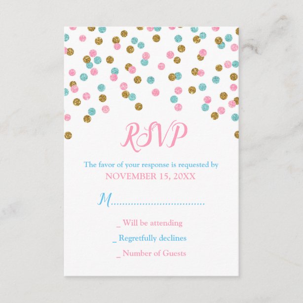 Baby Shower RSVP amp Response Cards Zazzle CA