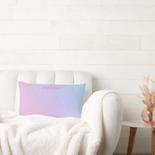 pink, blue, gradient, pastel, feminine, girly, "fo lumbar pillow
